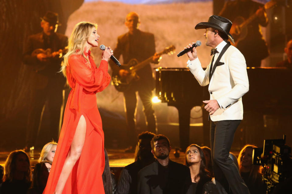 Faith Hill and Tim Evans