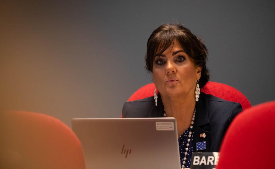 Rep. Barbara Parker during a House NREW committee hearing inside the House of Representatives in Phoenix on Jan. 23, 2024.