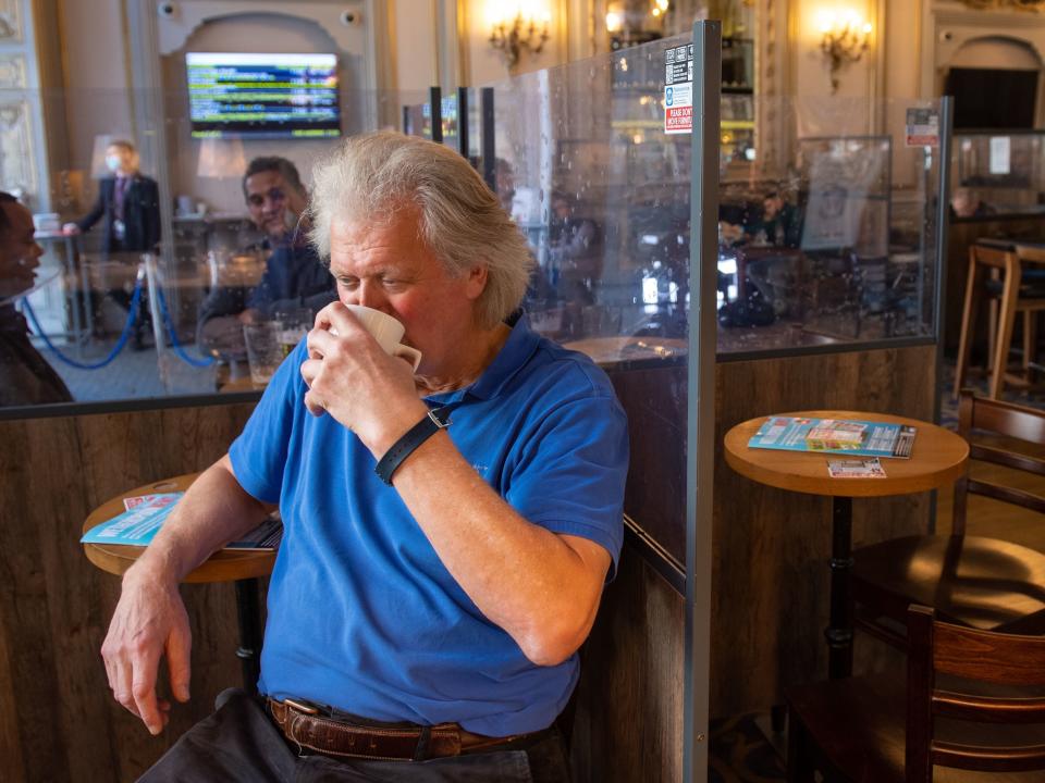 <p>Tim Martin, the Wetherspoon chair, disagrees with how ministers have tackled the virus</p> (PA)