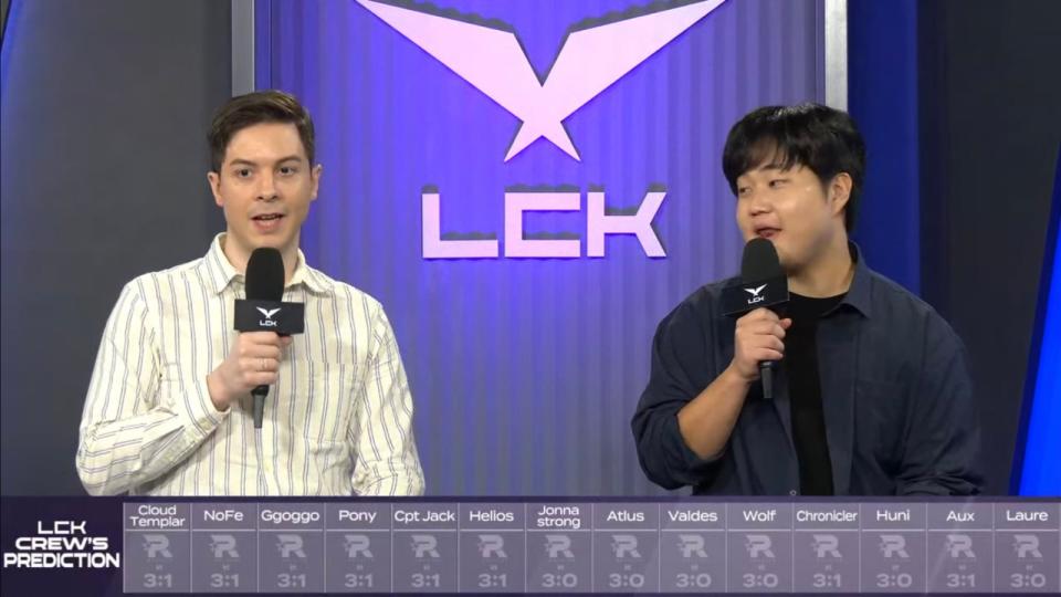 LCK crew's predictions on Thursday (10 August) all favoured KT Rolster against T1. (Photo: Riot Games)