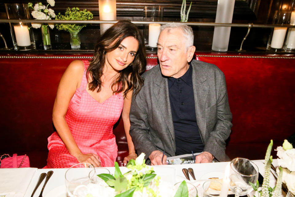 Penelope Cruz and Robert De Niro at the Chanel Tribeca dinner. - Credit: Matteo Prandoni/BFA