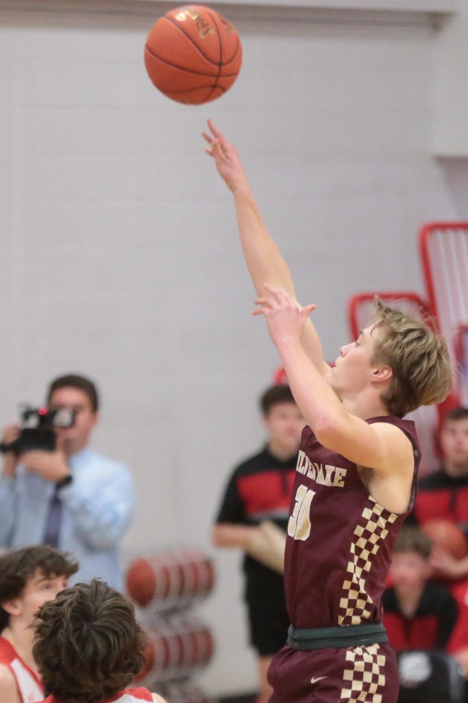 Silver Lake senior Troy Heiman (30) earned first-team recognition in the Mid-East League.
