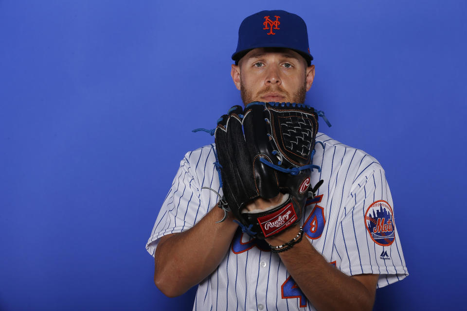 PORT ST. LUCIE, FLORIDA - FEBRUARY 21:  Zack Wheeler #45 of the New York Mets poses for a photo on Photo Day at First Data Field on February 21, 2019 in Port St. Lucie, Florida. (Photo by Michael Reaves/Getty Images)