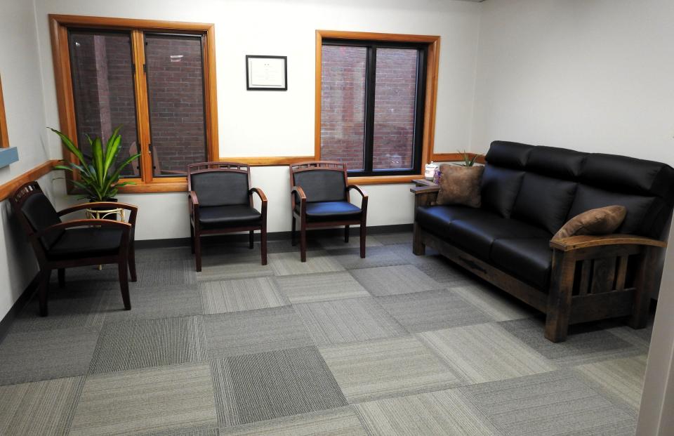 The reception area of the Coshocton Resource Center, which helps local families get connect to services they need before entering the court system.