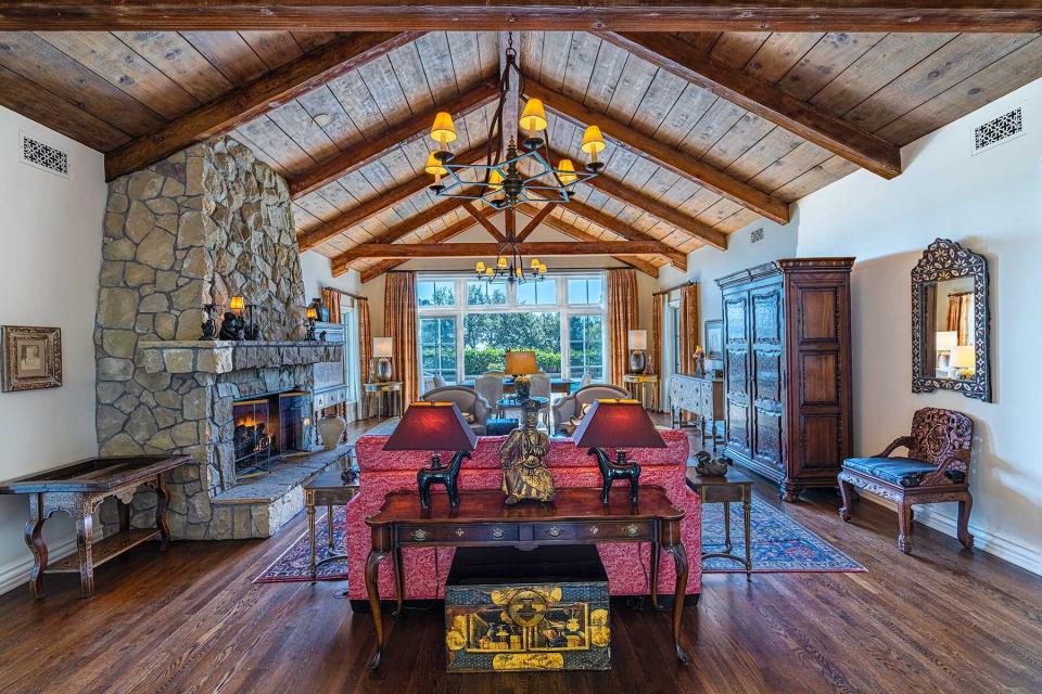 Living room at San Ysidro Ranch