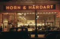 <p>Horn & Hardart started as a <a href="https://www.youtube.com/watch?v=Jx1E-kDpVQ0" rel="nofollow noopener" target="_blank" data-ylk="slk:lunch room in Philadelphia in 1888;elm:context_link;itc:0;sec:content-canvas" class="link ">lunch room in Philadelphia in 1888</a> and expanded into automats at the turn of the century. The restaurant ran on coin-operated machines, which would deposit anything from ice cream to mashed potatoes. The final location of the automated eatery closed in 1991. </p>