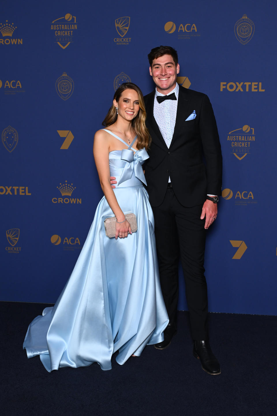 Matt and Josephine Renshaw at the 2024 Australian Cricket Awards.