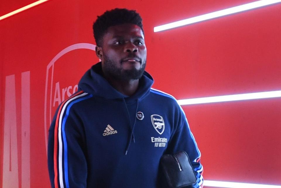 Waiting: The severity of Partey’s injury is unclear (Arsenal FC via Getty Images)