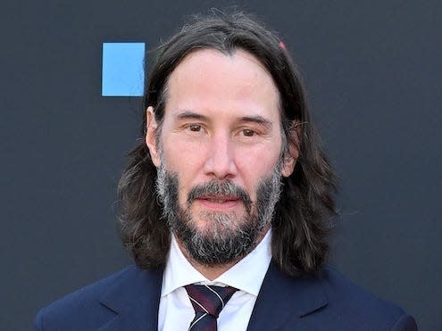 Keanu Reeves and Alexandra Grant at the MOCA Gala on June 04, 2022.