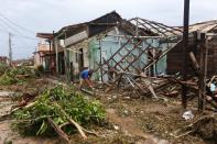 <p>Damaged buildings are seen in Punta Alegre, northern coast of Ciego de Avila province of Cuba after Hurricane Irma passed through the area on Sept. 11, 2017. (Photo: Yander Zamora/Anadolu Agency/Getty Images) </p>