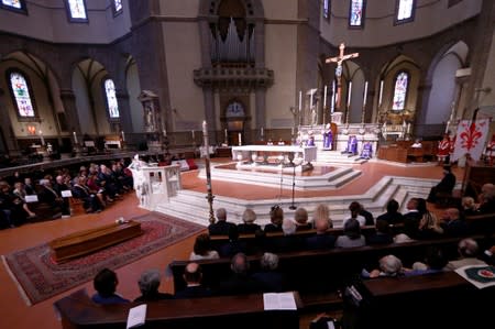 Italian director Franco Zeffirelli's funeral in Florence