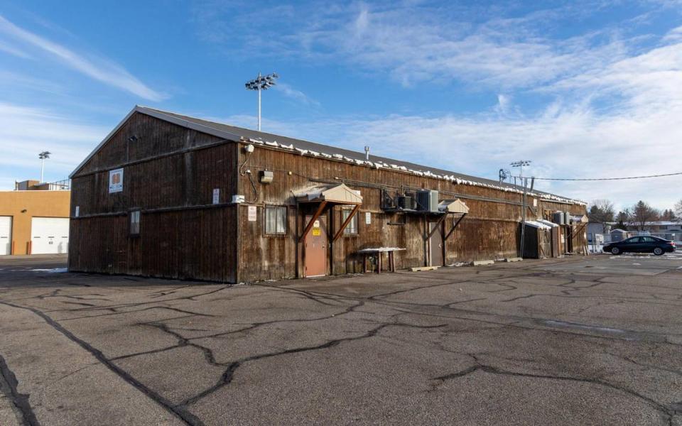 A former transportation office was converted into classrooms because of overcrowding at Idaho Falls High School.