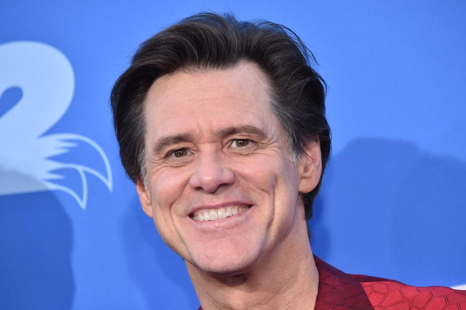Canadian-US actor Jim Carrey arrives for the Los Angeles premiere of Paramount Pictures' 