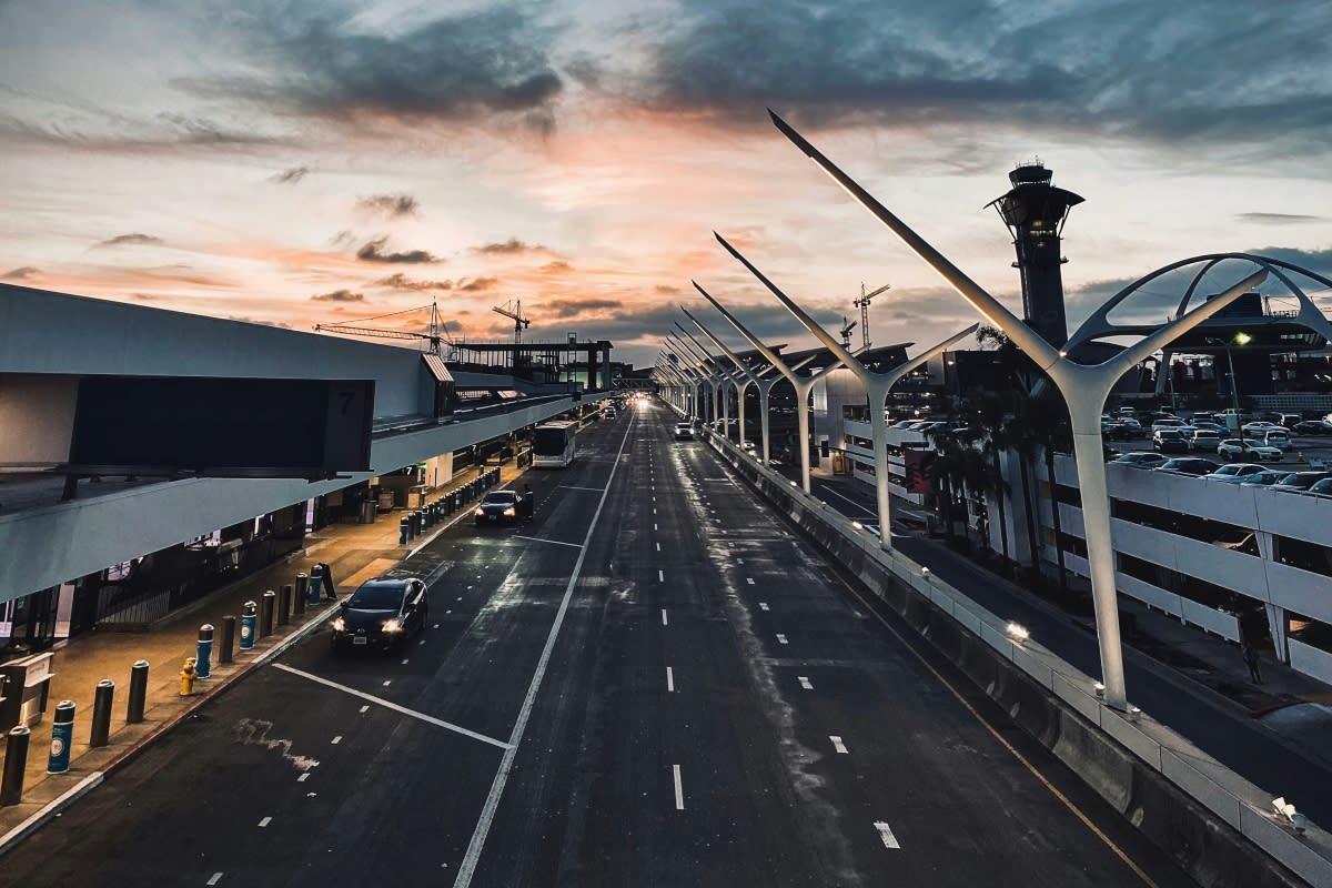 runway at Los Angeles International Airport (LAX) in Los Angeles