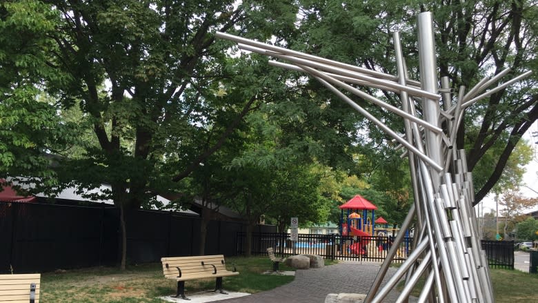 Whistling steel sound sculpture unveiled in Centretown