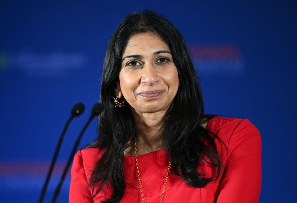 Suella Braverman has been accused of stoking racial tensions over her comments about Palestine marches (Getty Images)
