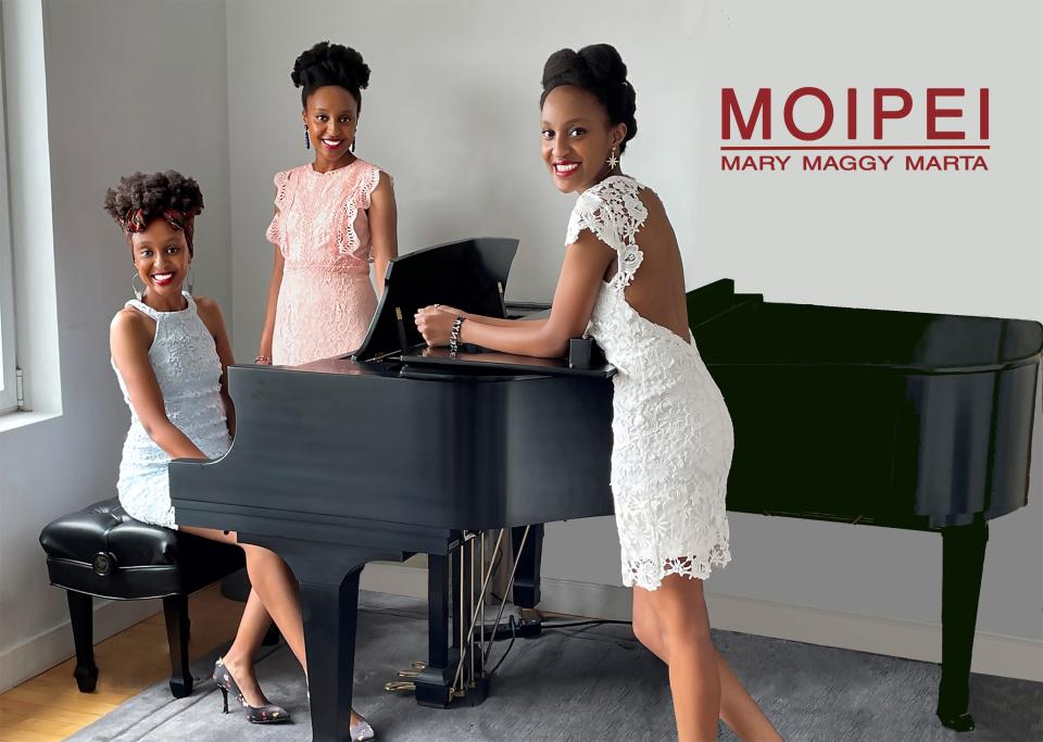 The Kenyan vocal trio MOIPEI performs as part of Lake Michigan College's Valentine Dinner Cabaret on Feb. 14, 2024, and in concert Feb. 15, 2024, with both events at the Mendel Center in Benton Harbor.