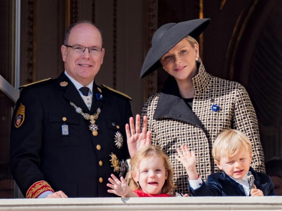 Prince Albert, Princess Charlene and their children Prince Jacques and Princess Gabriella in November 2018. | Arnold Jerocki/Getty