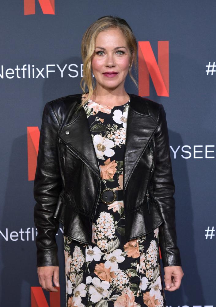 Christina Applegate poses on the carpet at the Netflix FYSEE 
