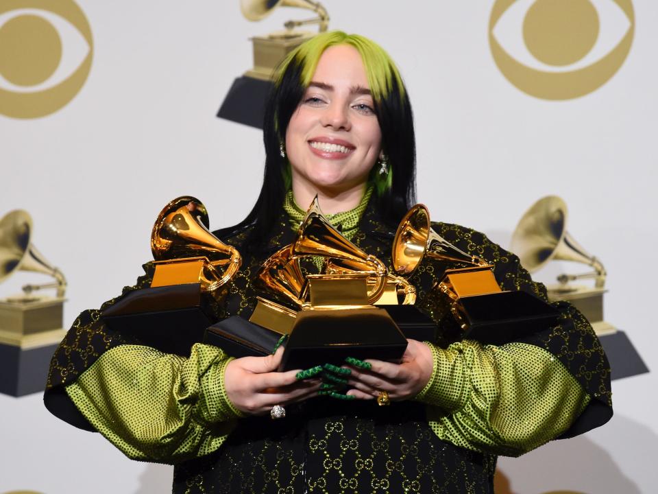 billie eilish grammys january 2020 