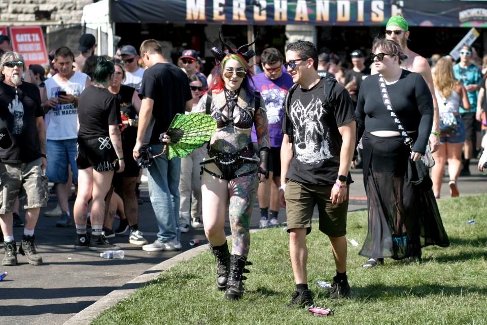 More than 25,000 people attended the first day of the 2023 INKcarceration Music & Tattoo Festival at the Ohio State Reformatory in Mansfield.
