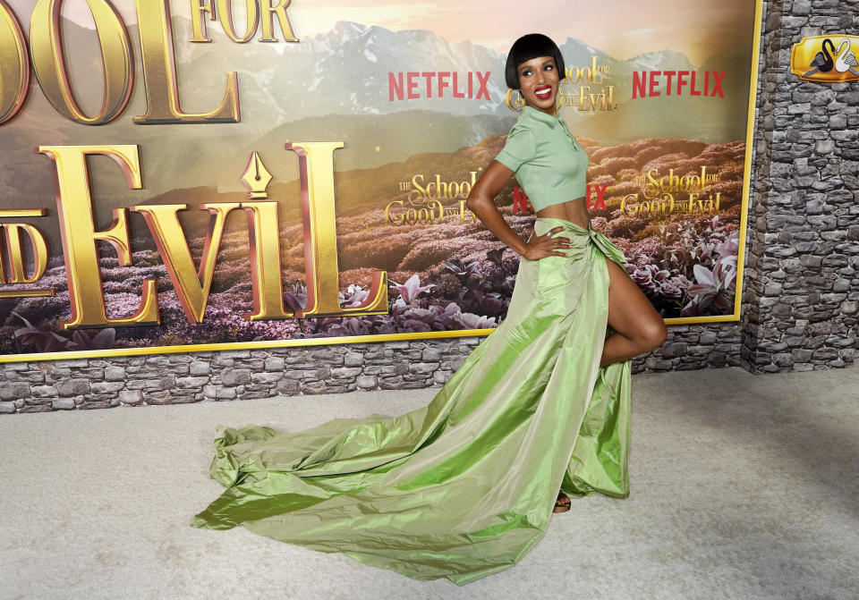 FILE - Kerry Washington, arrives at the premiere of "The School for Good and Evil," on Tuesday, Oct. 18, 2022, in Los Angeles. Washington turns 46 on Jan. 31. (AP Photo/Chris Pizzello, File)