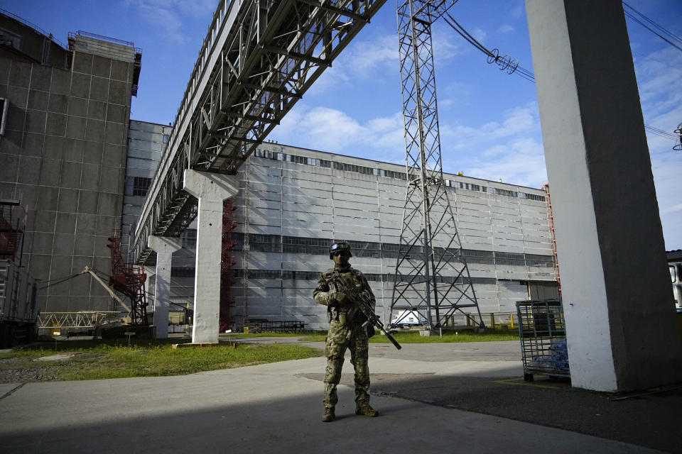 Zaporizhzhia was captured in the early days of the war by Russian soldiers, who have guarded it ever since. The region is on the front lines of Ukraine's counteroffensive. (AP file)