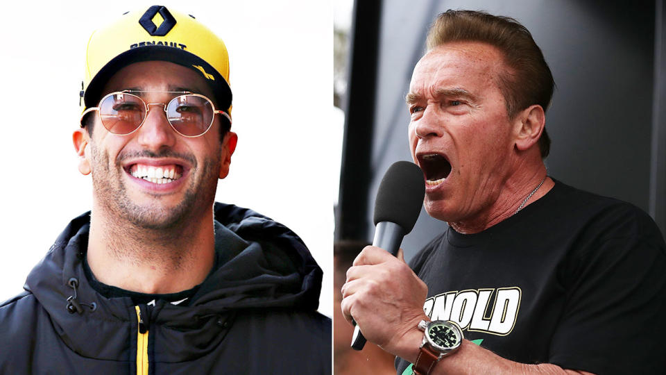 Ricciardo sees a bit of Arnie in himself. Pic: Getty