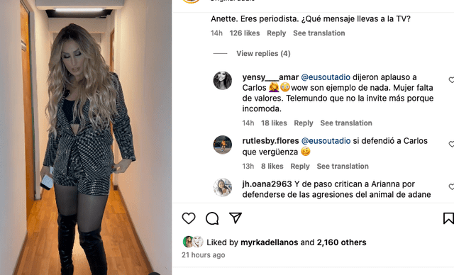 <p>Instagram Anette Cuburu</p> Criticas Anette Cuburu Instagram