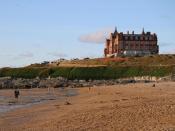 Das altehrwürdige «Headland Hotel» war selbstverständlich auch ein Drehort für so manche Pilcher-Verfilmung. Foto: Hilke Segbers