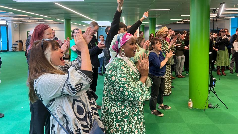 Green Party react to the first results in from the count