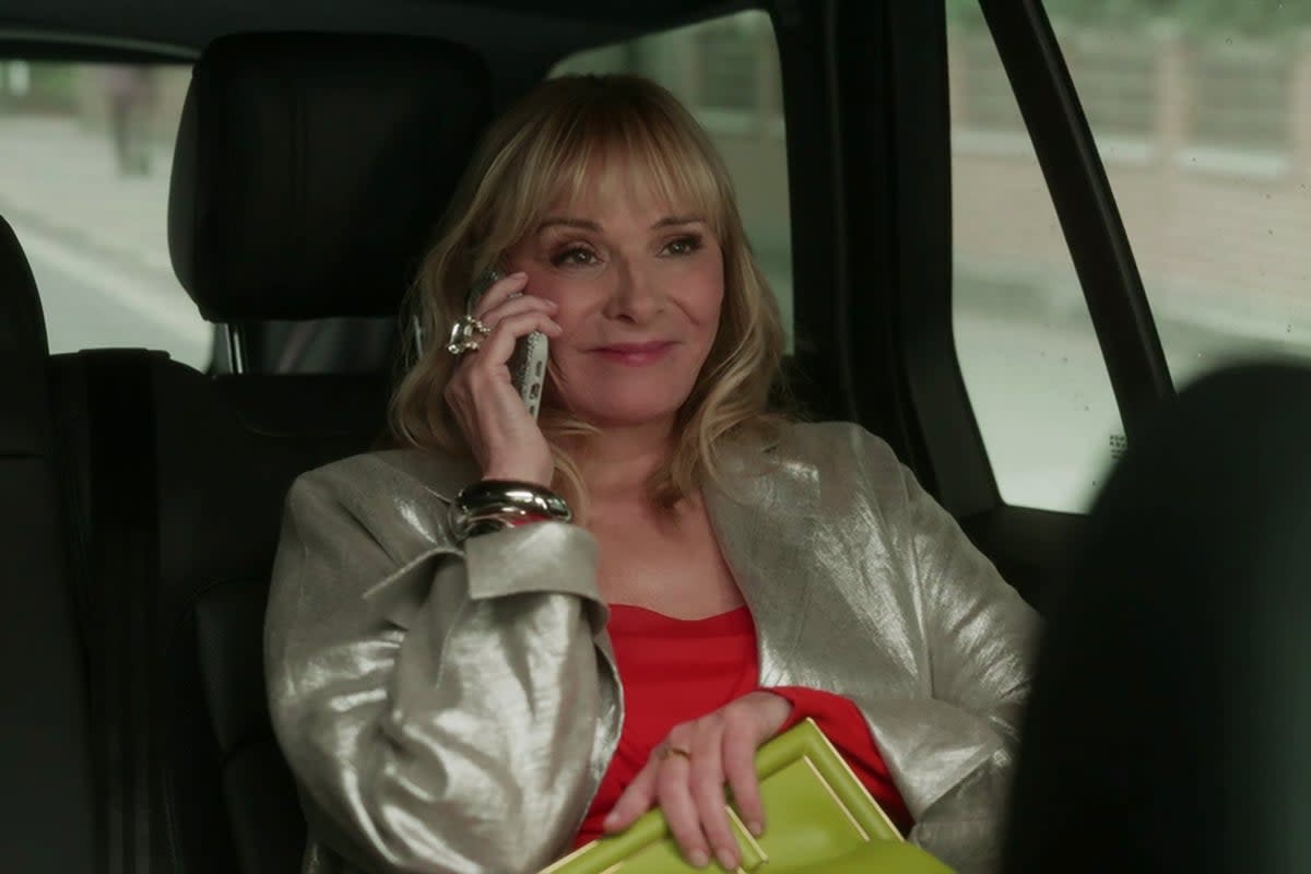 She’s back: Kim Cattrall as Samantha in the ‘And Just Like That’ finale (HBO)
