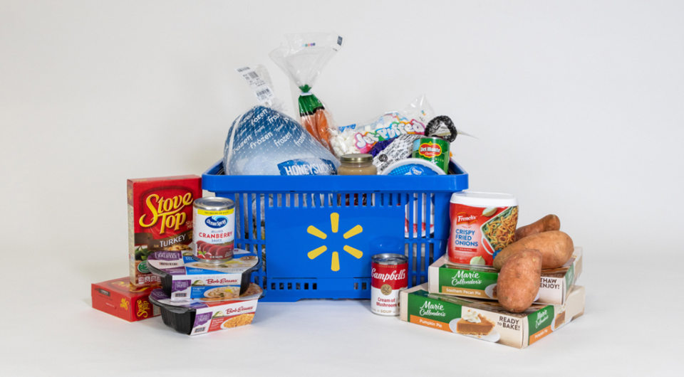 One of Walmart's three Thanksgiving meal baskets.