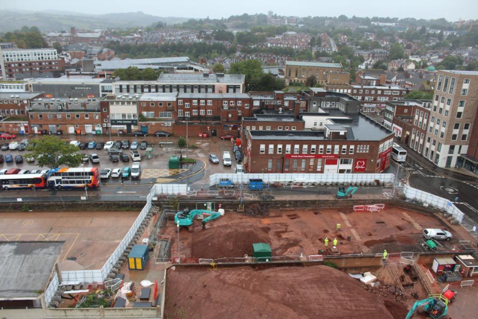 The discovery was made before construction of a new bus station and leisure centre begins (PA)