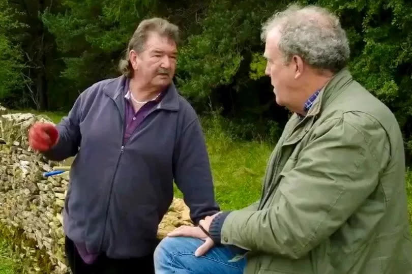 Jeremy Clarkson with Gerald Cooper on Clarkson's Farm