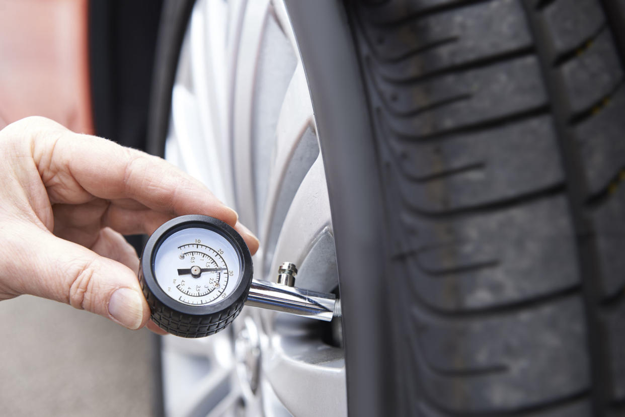 Checking tyre pressures is essentially when the weather turns cold