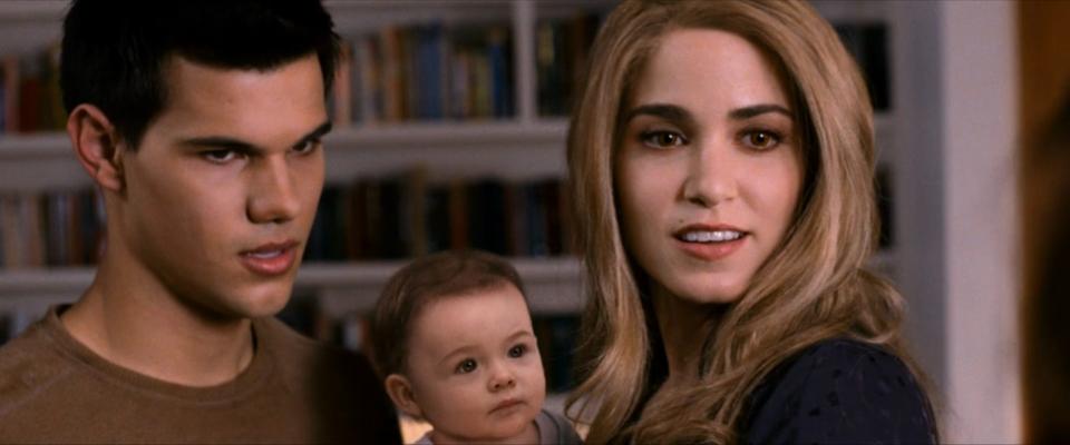 Jacob, baby Renesmee, and Rosalie in "The Twilight Saga: Breaking Dawn — Part 2."