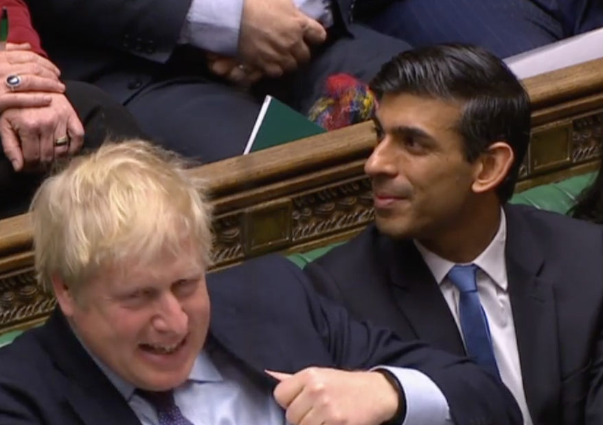 Rishi Sunak reacts to his predecessor's speech about Dominic Cummings (Parliamentlive.tv)