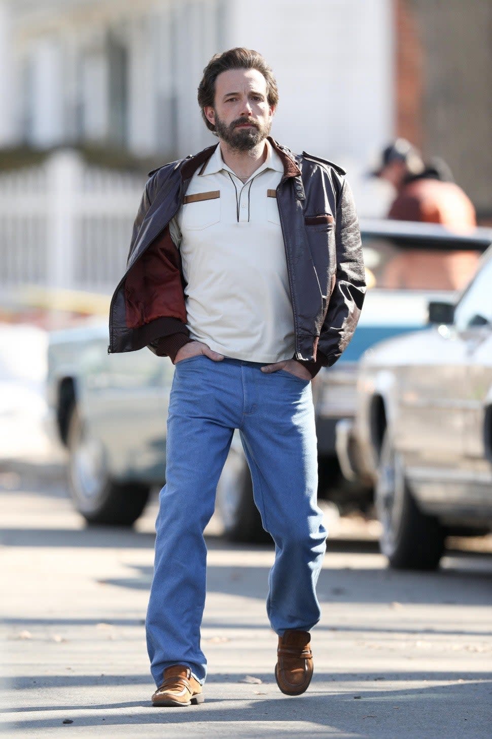 Ben Affleck on the set of 'The Tender Bar'