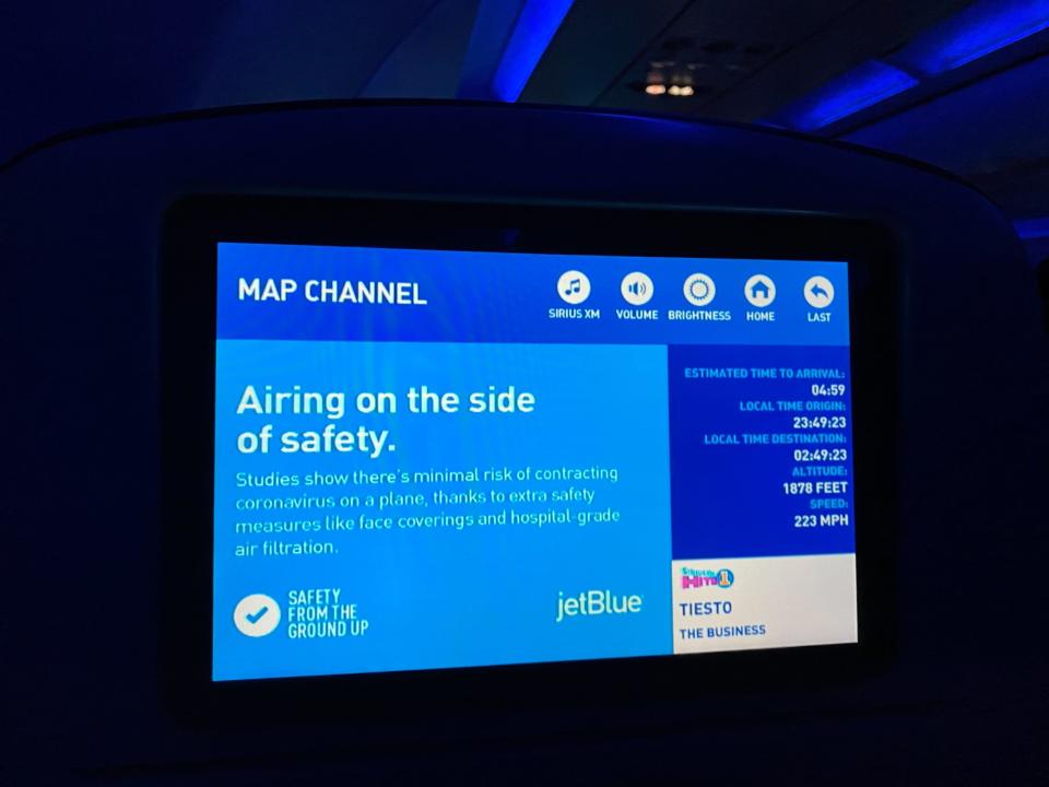 Flying on JetBlue Airways during pandemic