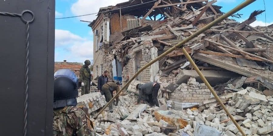 Photos of destruction in Skadovsk published online