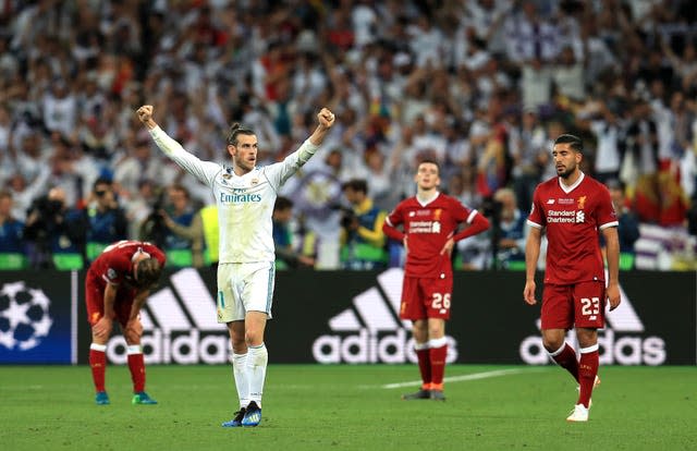 Gareth Bale celebrates