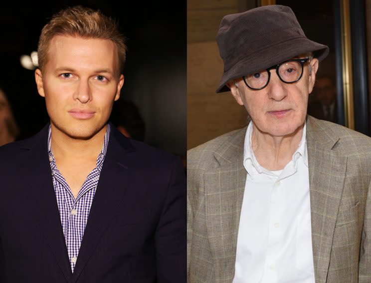 Ronan Farrow and Woody Allen won’t be spending Father’s Day together. (Photo: Getty Images)