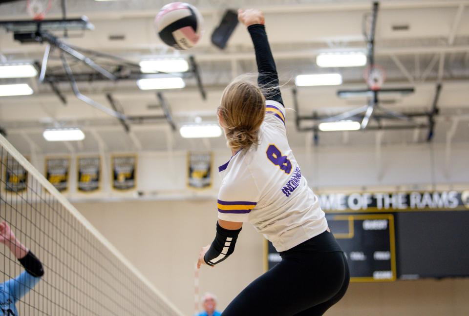 Aspen Nelsen of Indianola is the second-best on her team in both kills and digs.