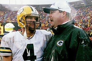 Mike Holmgren (right) won a Super Bowl with the Packers in 1996. He left for Seattle in 1999