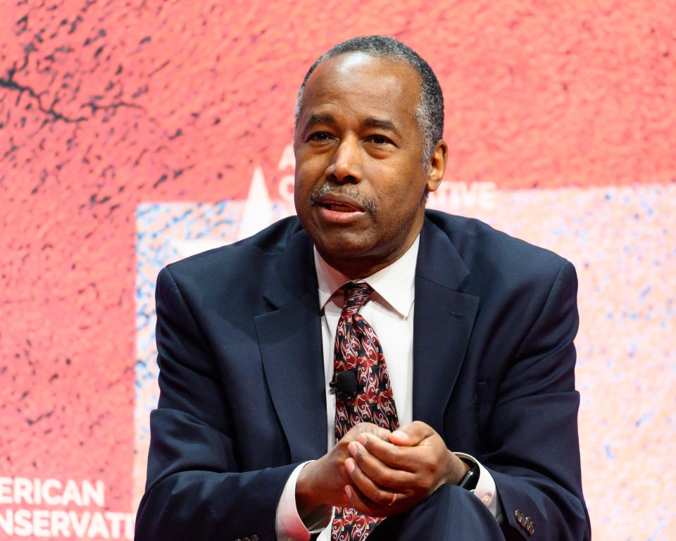 Housing and Urban Development Secretary Ben Carson at the Conservative Political Action Conference in&nbsp;National Harbor, Maryland, in March 2018. He has&nbsp;acknowledged the affordable-housing problem but is highly unlikely to back big federal investments in solutions. (Photo: SOPA Images via Getty Images)