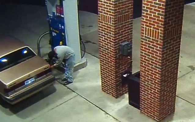 The man took out his lighter to try and burn a spider he spotted on his vehicle. Source: Fox 2.