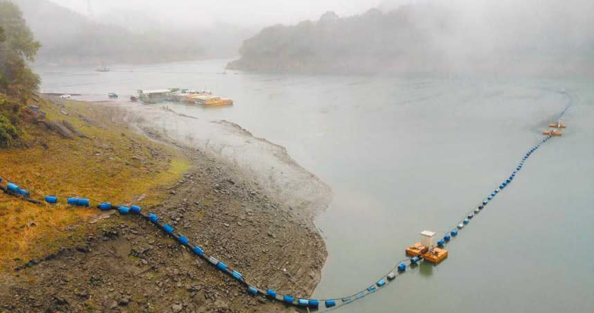 石門水庫集水區連日來觀測到降雨量，水位止跌回升。（圖／北水局提供）