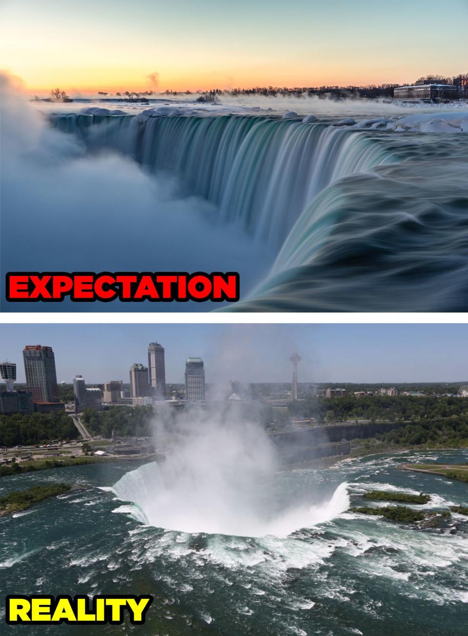 <div><p>"<b>Niagara Falls is ridiculously corny</b>. Niagara-on-the-Lake, on the other hand, was fantastic. Baby, it's wine country!"</p><p>—<a href="https://www.reddit.com/user/LoniSawyers/" rel="nofollow noopener" target="_blank" data-ylk="slk:LoniSawyers;elm:context_link;itc:0;sec:content-canvas" class="link "><u>LoniSawyers</u></a></p><p>"<b>The American Niagara Falls is a typical rust belt city: lost industries and economically depressed</b>. The Canadian side, however, is owned by large corporations. All of Clifton Hill is pretty much owned by one company."</p><p>—<a href="https://www.reddit.com/user/andrepoiy/" rel="nofollow noopener" target="_blank" data-ylk="slk:andrepoiy;elm:context_link;itc:0;sec:content-canvas" class="link ">andrepoiy</a></p></div><span> Getty Images</span>