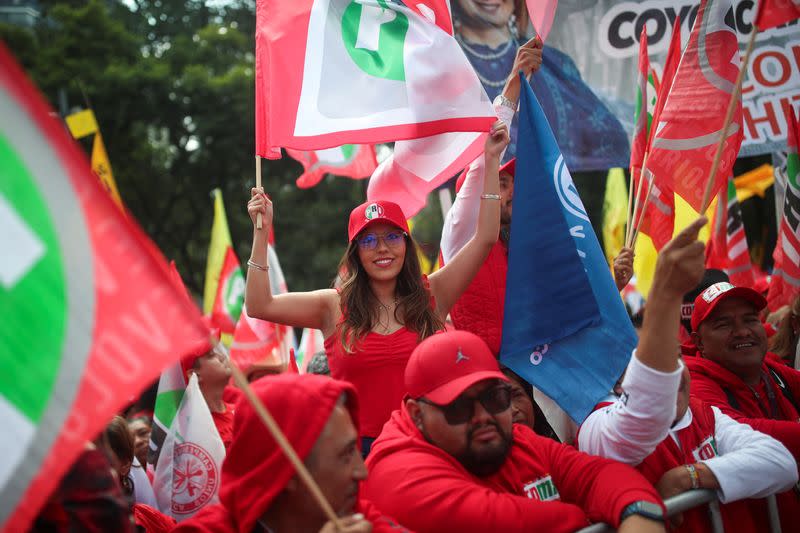 Opposition Broad Front for Mexico announces senator Galvez as their 2024 presidential candidate, in Mexico City